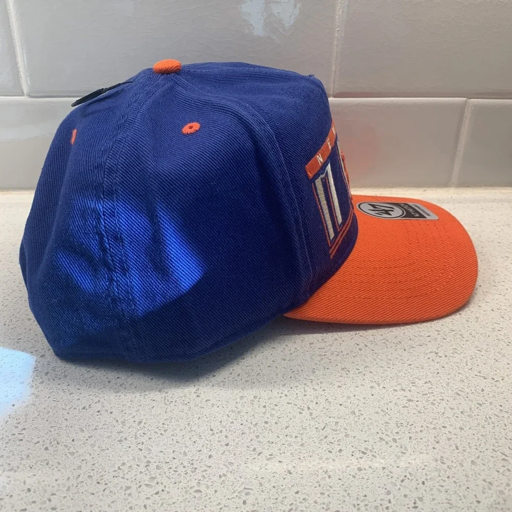 '47 Brand New York Mets Throwback Cooperstown Hitch Adjustable Snapback Hat OSFM